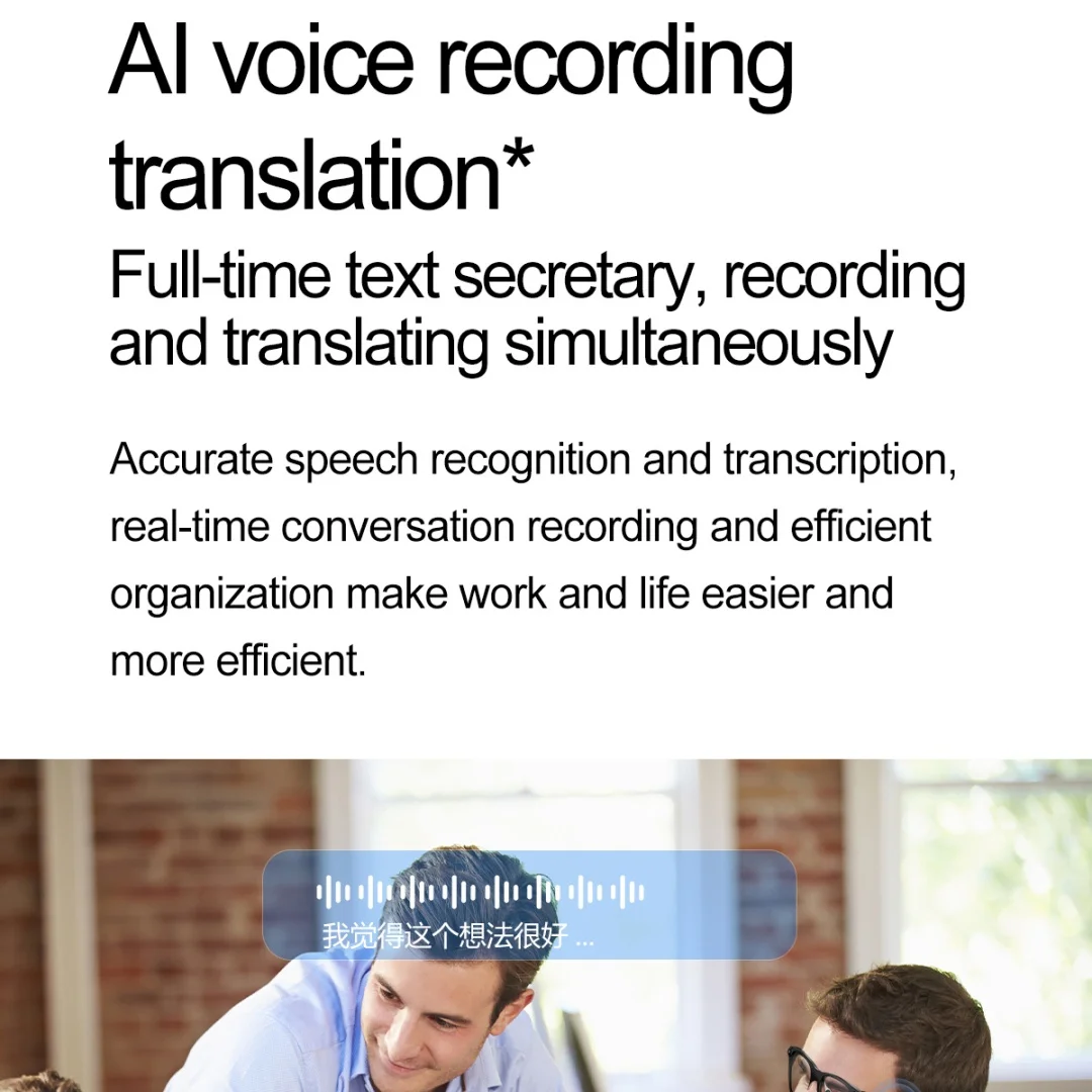 S336 AI Smart Glasses Upgrade Smart Glasses Men AI Language Translation Wireless Music Camera Control Bluetooth Call AI Eyeglass