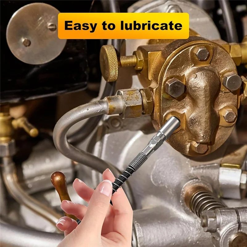 A26F-Design 90-Grad-Fettkupplung und geschlitzte rechtwinklige 90-Grad-Fettkupplungs-Kombination mit 12-Zoll-Feder-Flexschlauch