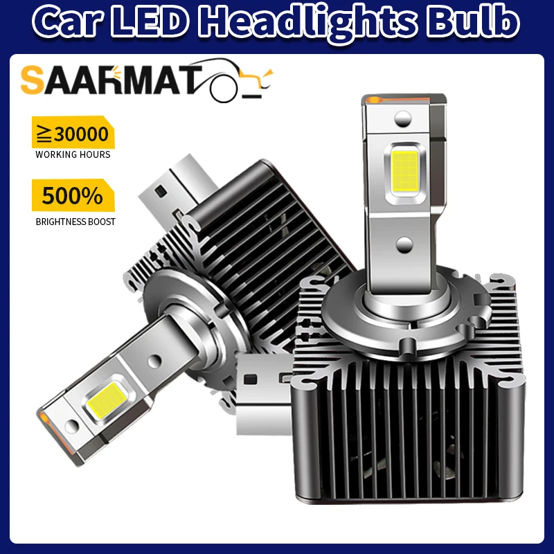 2Pcs Canbus No Error LED D1S D2S D3S D4S D5S D8S Headlight Bulbs 6000k White For Audi A3 Q3 A5 S5 RS5 Q7 A7 S7 RS7 For BMW 328i