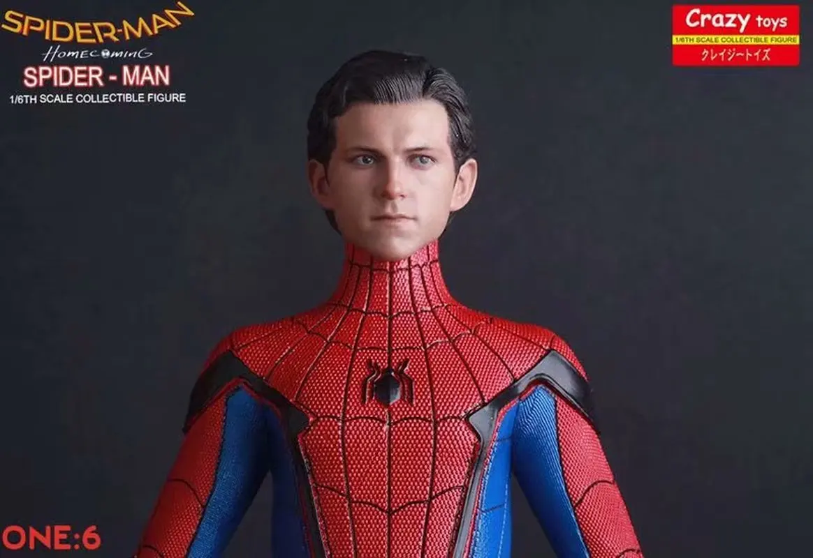 Hot New Spiderman Home Coming With Suit 25cm Pvc Statue Figure Model Toys Collection Models Toys Gifts Festival Chrismas Gift
