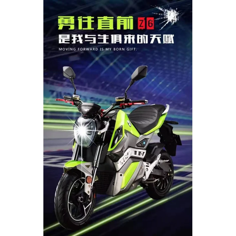 2000W 72V High Speed Long Range Electric Sport  Adult  Superbike Motorcycles