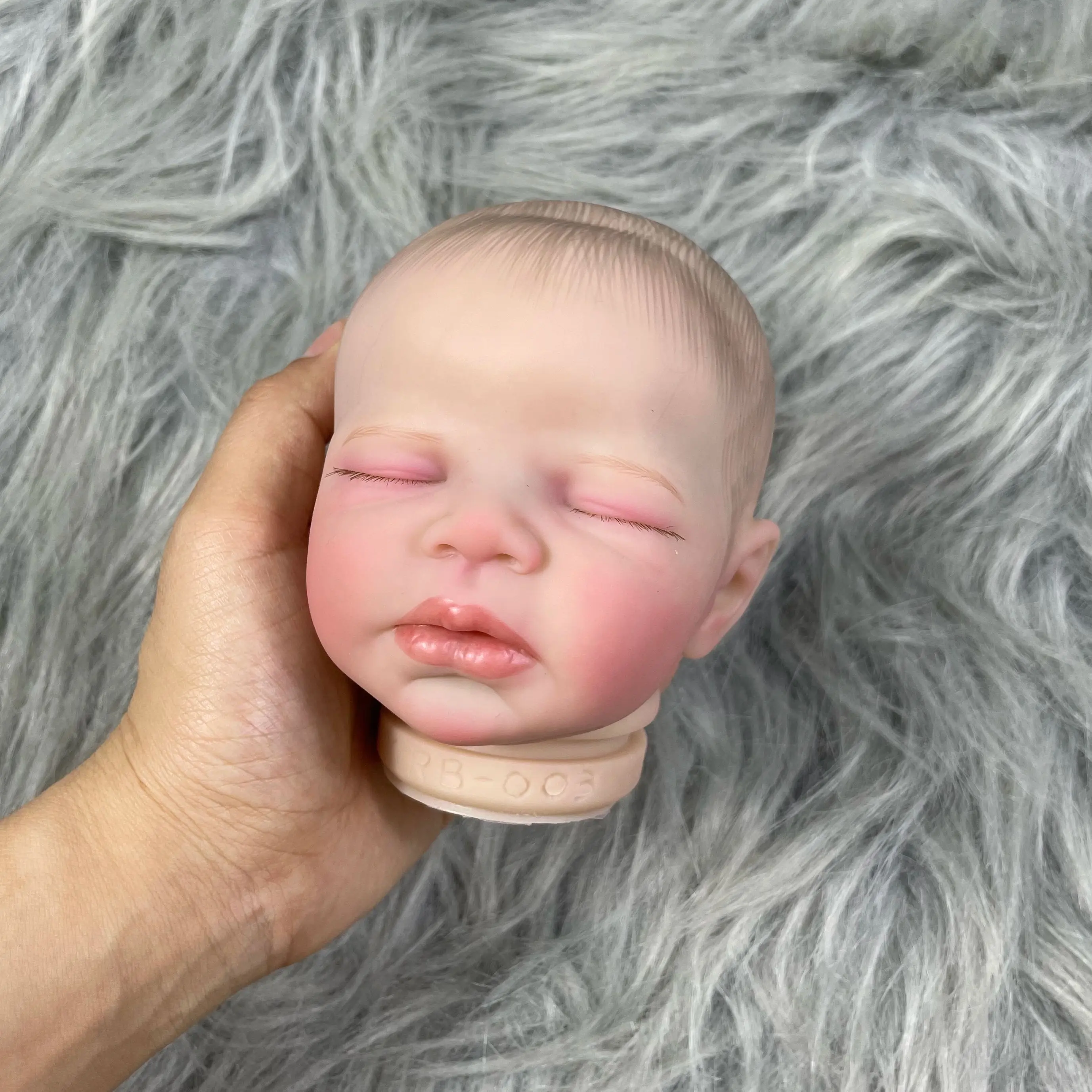 16 Inch Kit Reborn Zendric 3D Painted Skin Doll With Rooted Eyelashes and Cloth Body Unassembled Reborn Baby Doll Parts Molds