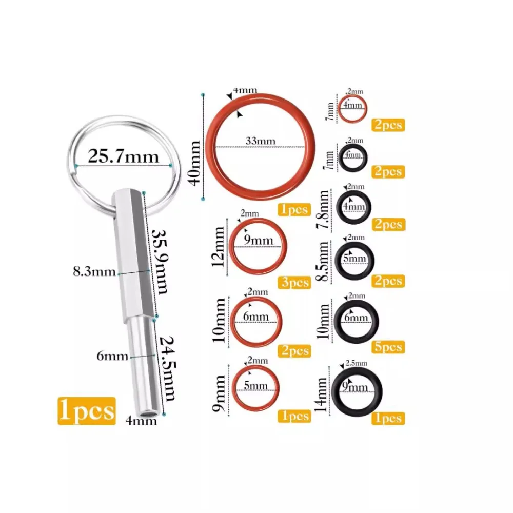 

Jura Brew Group & Drainage Valve O-Ring Repair Kit – Includes Oval Head Key Tool, Compatible with Capresso/Impressa Machines