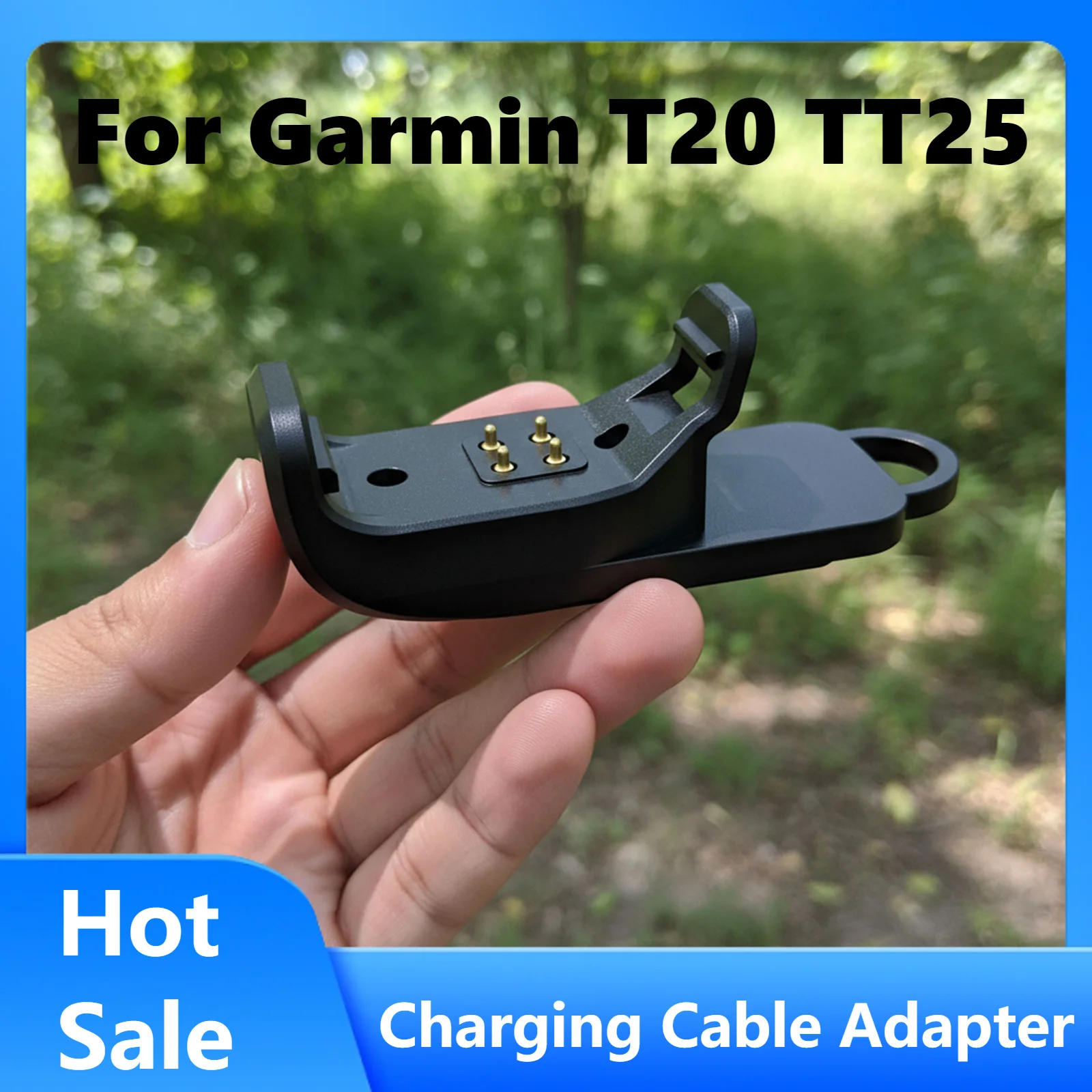 

For Garmin T20 TT25 Dog Collar Charger Adapter Charging Cable Adapter Protable Charger Convert Plug Adapter for Garmin T20 TT25