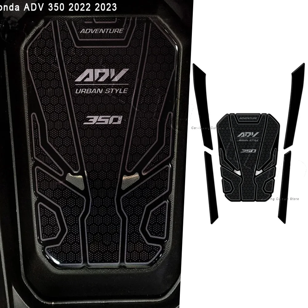 

Для Adv 350, 2023 2024 Водонепроницаемая Защитная мотоциклетная наклейка, наклейка на туннельную ножку, 3D эпоксидная смола