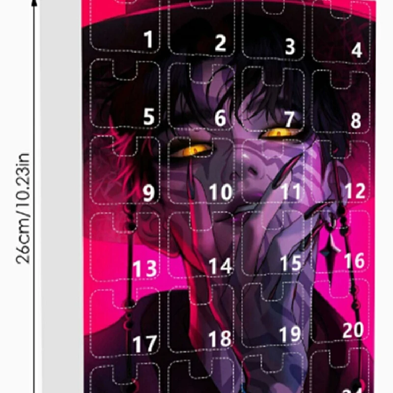 Nuevos cazadores KPOP, calendario de cuenta regresiva de Navidad, caja ciega, mochila de tendencia, llavero de coche, juguetes colgantes acrílicos para amigos