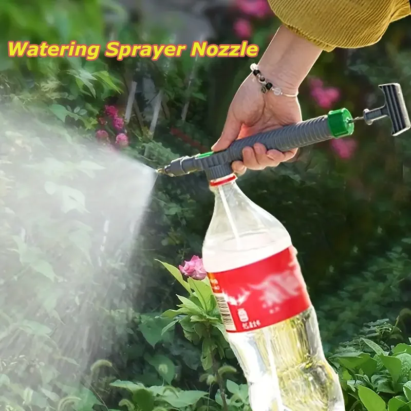 

High Pressure Air Pump Manual Sprayer Adjustable Drink Bottle Spray Head Nozzle Garden Watering Tool Sprayer Agriculture Tools