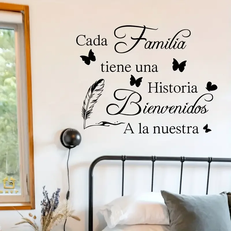 Office Furniture Usa - Spanish Family Quote Wall Stickers, Easy