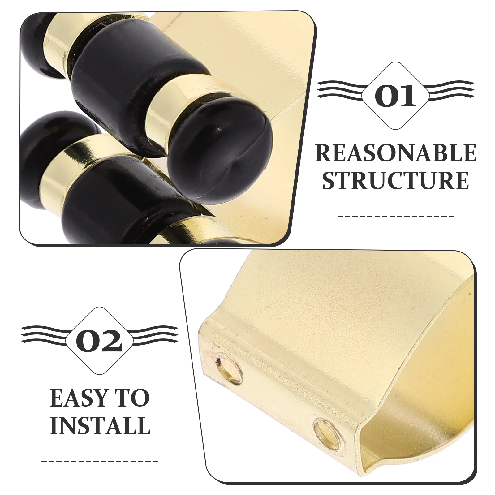 

2pcs Metal Clamp Pole Holder Fishing Rod Wall Clip Cue Stick Holder Pool Billiard Cue Rack Fishing Pole Clamp Wall Rod Bracket