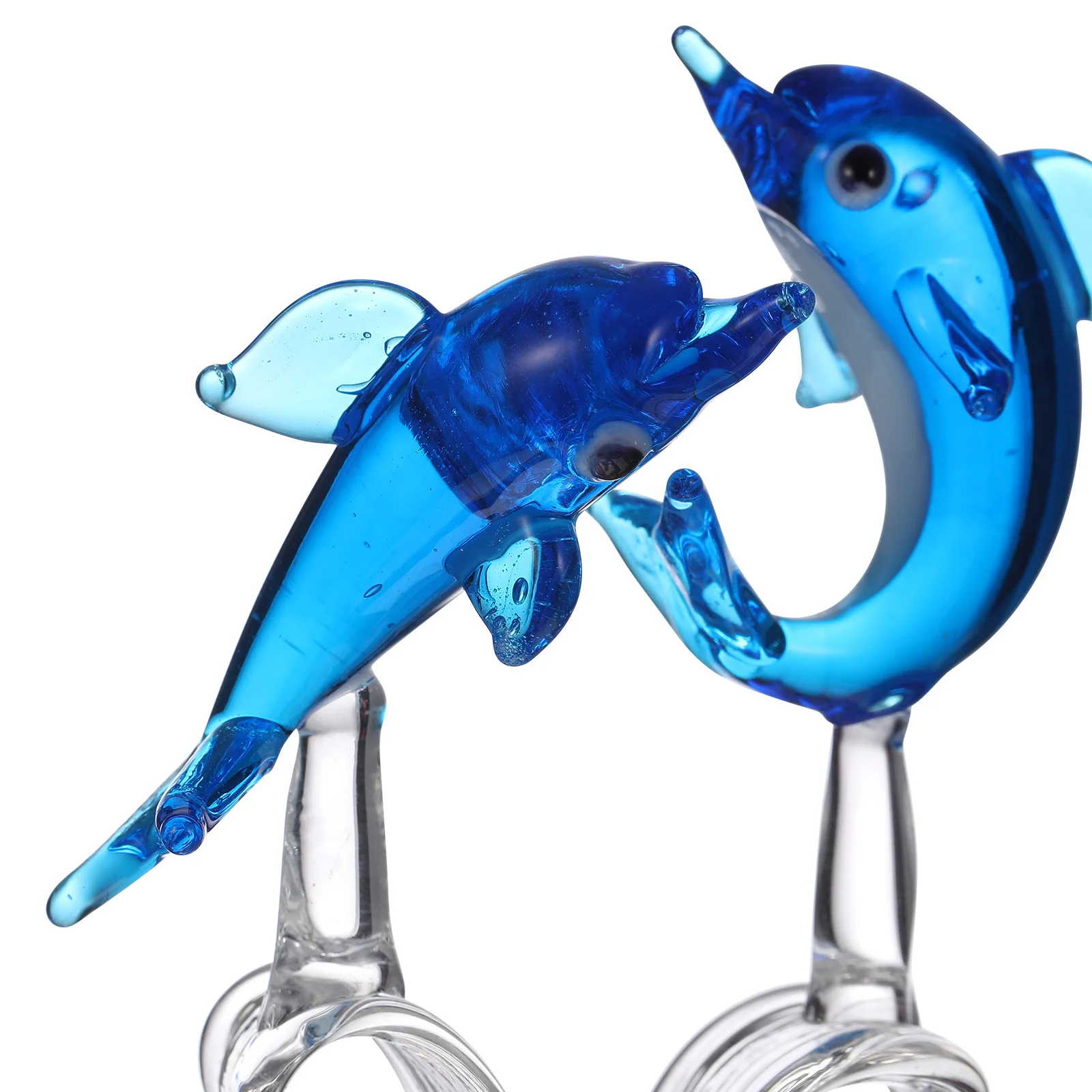 

Dolphin Statue Christmas Decorations Outdoor Centerpiece for Table Crystal Figure