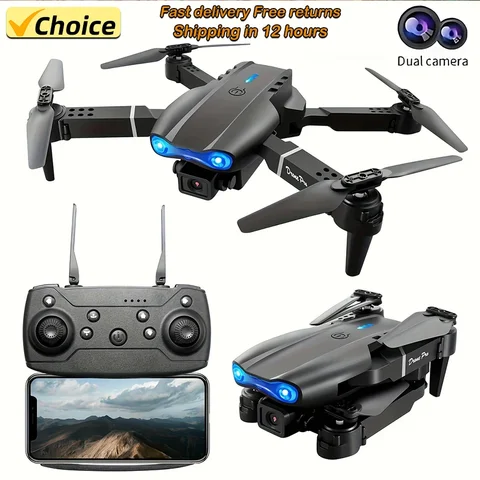 Dobrável RC Drone com Câmera HD Grande Angular, E99Pro, 4K, 1080P, Helicóptero FPV, Altura Hold, Toy Gift, Profissional, 2024