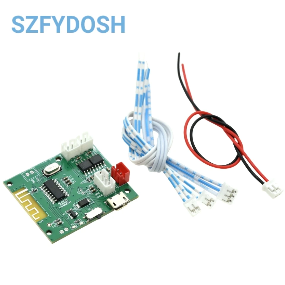 2*5 واط ستيريو بلوتوث 5.3 وحدة مكبر كهربائي 3.7 فولت 5 فولت مع شحن فك التشفير السريع #2