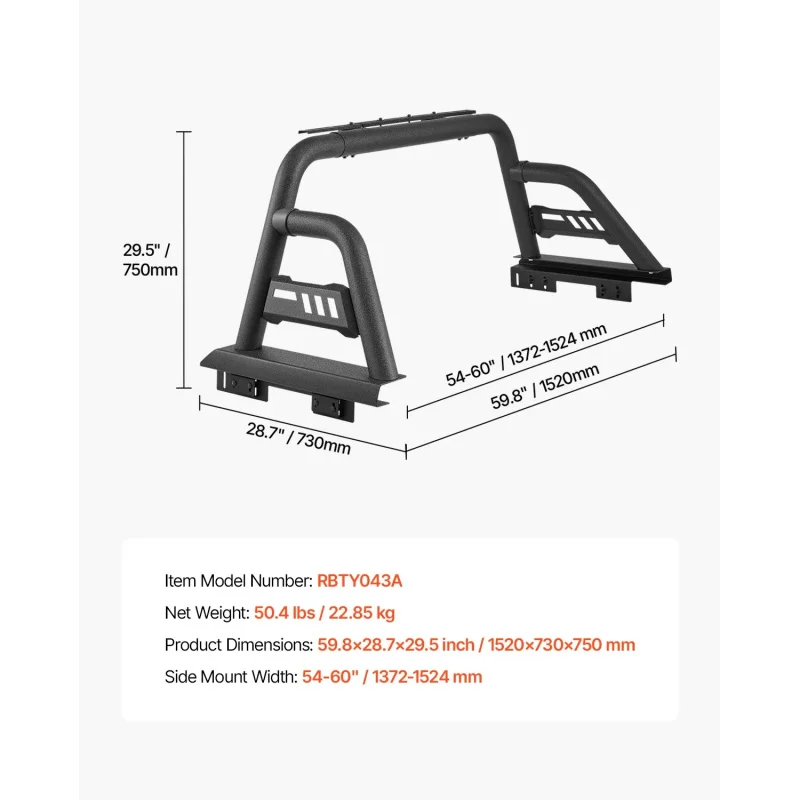 

Factory Hot Sale-Succe Buy Bed Roll Universal Pickup Sport Adjustle Bar Rack Compatible With Full/Mid-Size Truck
