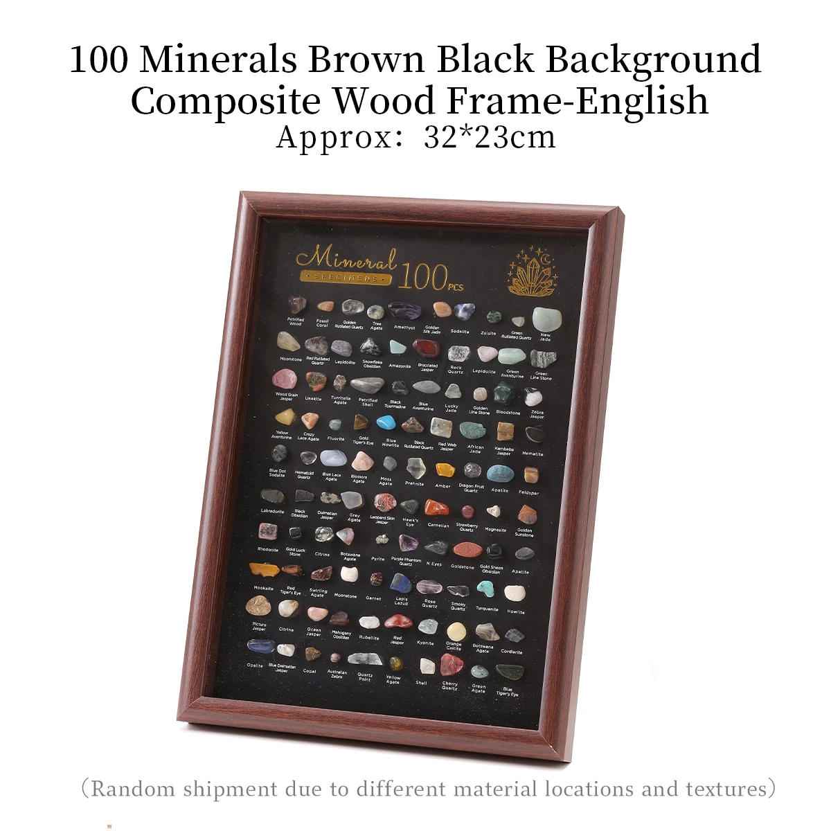 100 Pcs Natural Stones Raw Crystal Specimen Set
