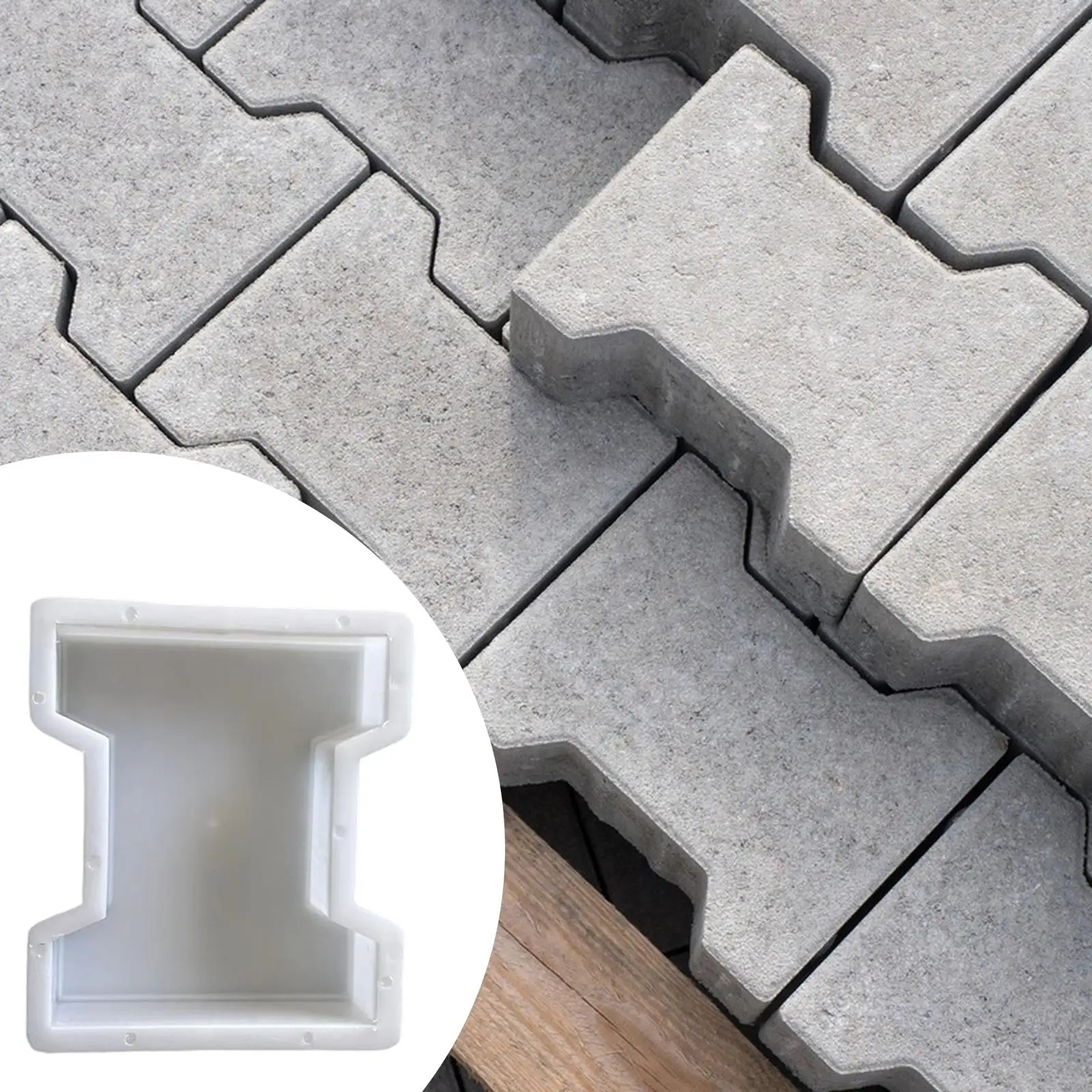 Concrete Brick Paving Mold DIY Path Maker Unique Stepping Stone Paver Mould for Outdoor Courtyard Garden Walkway Park