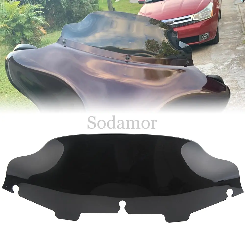 

Новое ветровое стекло 6 дюймов для Harley Touring Electra Glide Classic Ultra Standard Police Street Glide Limited CVO Trike 1996-2013, черное