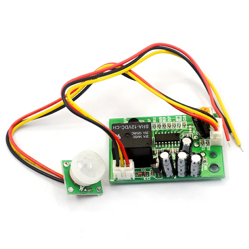 DC 12V PIR Motion Sensor Relay Module IR Infrared Human Body Induction Sensor Pyroelectric Controller Switch Timer Delay