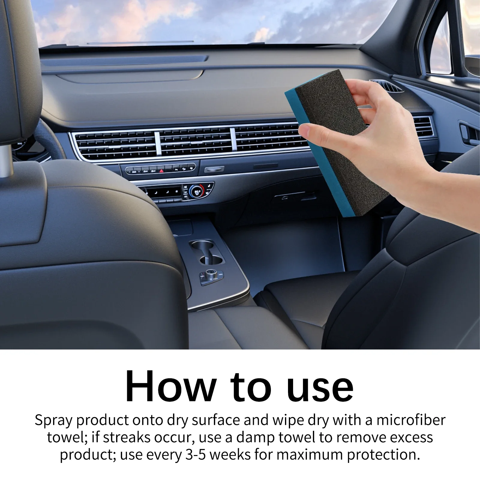منظف تلميع تفاصيل السيارة الداخلية 100 مل الكل في واحد حامي الفينيل لون تألق للفينيل المطاط البلاستيك لا بقايا العناية بالسيارات #4