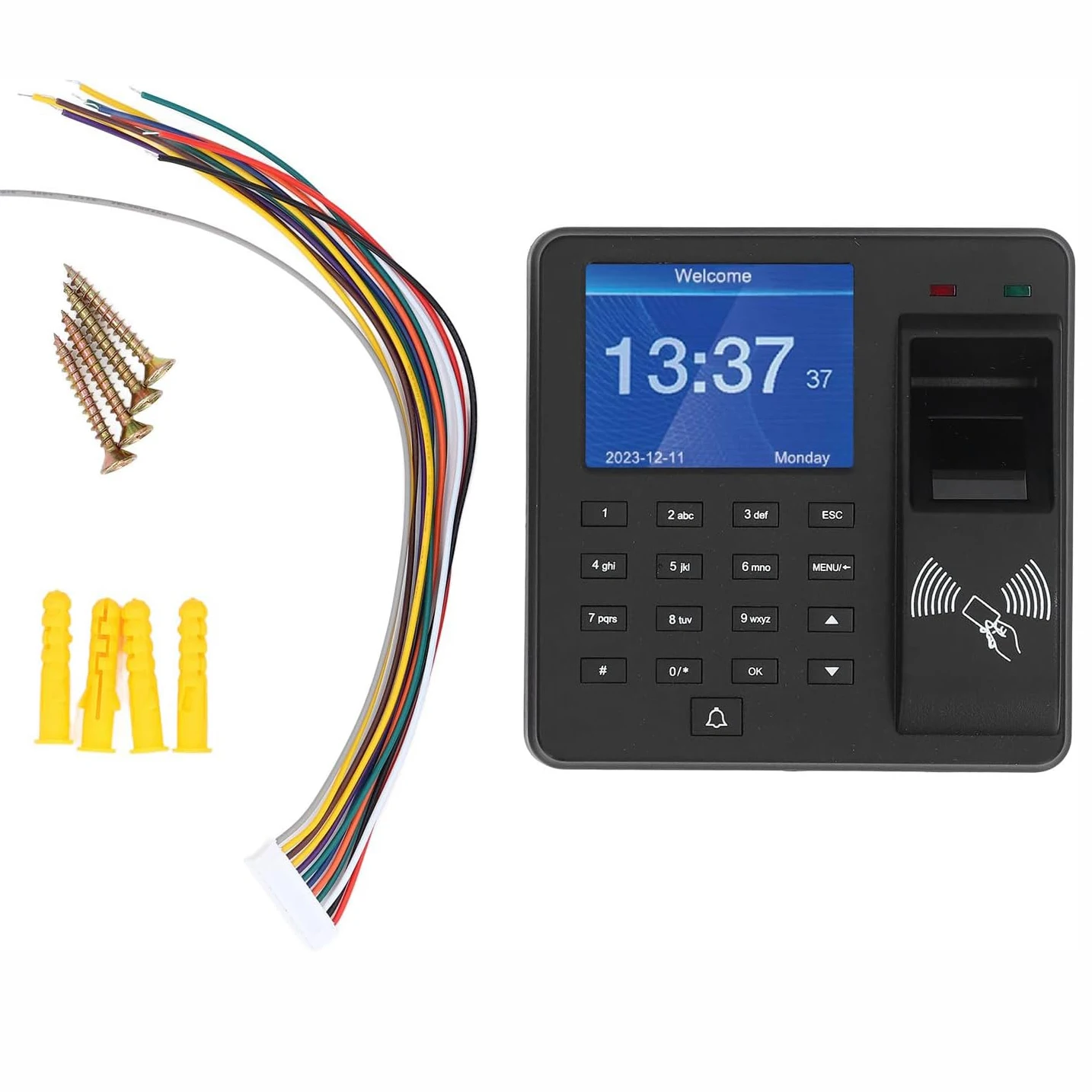 Fingerprint Employee Time Attendance Passward Attendance Device Recorder Time Clock Set Up Department Shift