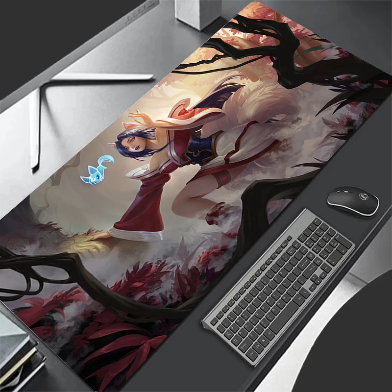 Large Gaming Mousepad XXL Keyboard Gamer Mouse Pad on The Table Speed Desk Mat Anime 500x1000 LOL KDA Mouse Mats Mousepads