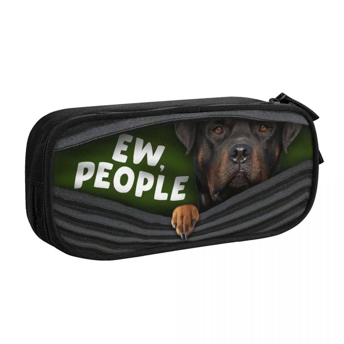 Rottweiler Ew People Cute Pencil Case Girls Boys Large Capacity Metzgerhund Rott Rottie Dog Pencil Pouch School Accessories