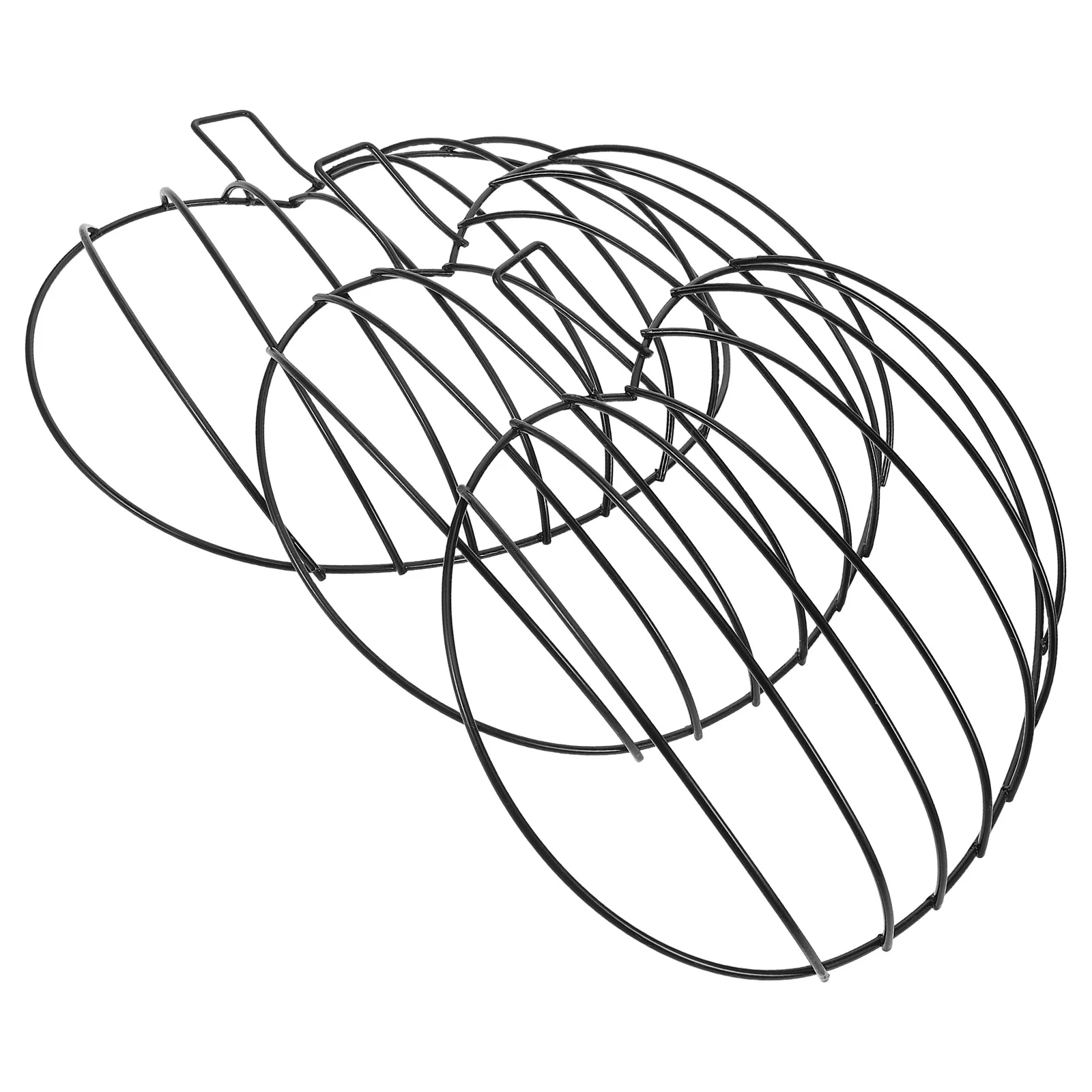 

3Pcs Pumpkin Metal Wreath Form Farmhouse Rustic Fall Decor for DIY Thanksgiving Halloween Ornament Porch Garden Living Room