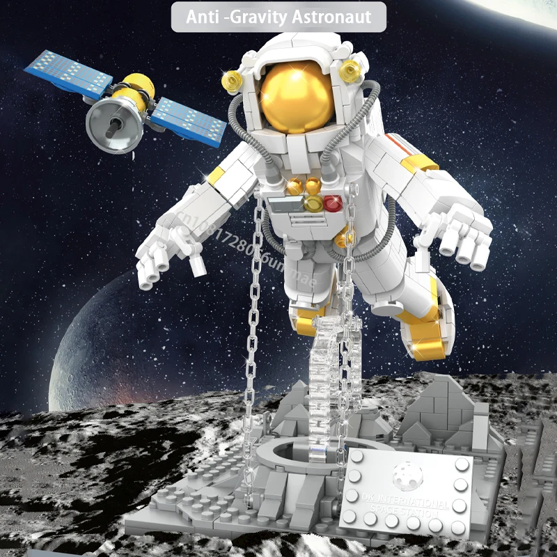 875Pcs Technical Tension Balancing Astronaut Anti-Gravity Sculptures Model Building Blocks DIY 2 Forms Balance Bricks Toys Gifts