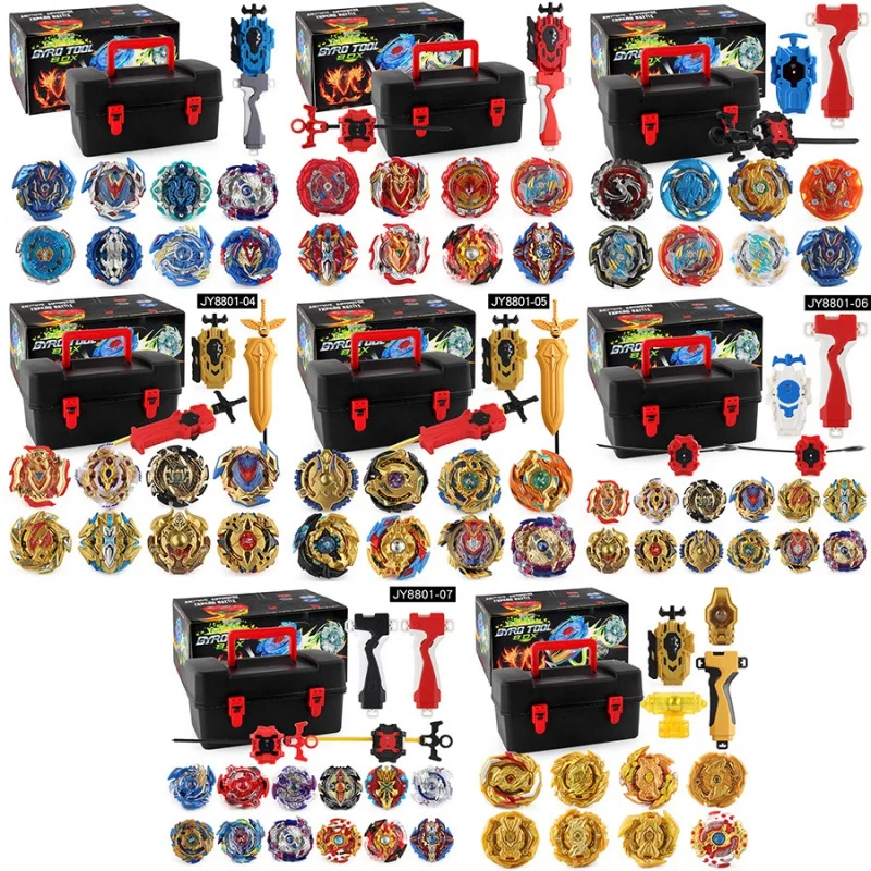 Beyblade Burst Jy8801  Gyro Set Match Sets Toy Small Size Combat Toolbox Storage Box