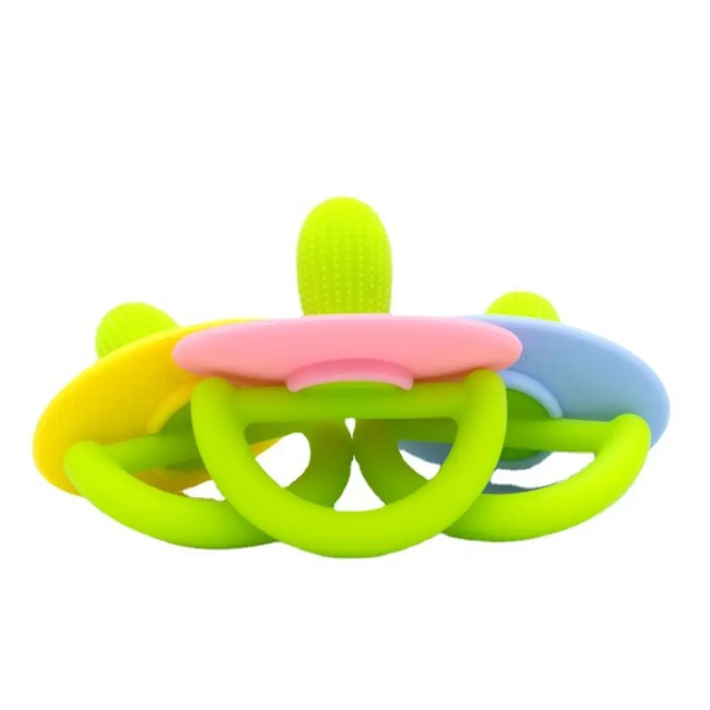 Newborn Accessories Cartoon Baby Teethers Food Grade Silicone Cactus Shaped Baby Teething Toys Soft Reusable Chewing Toys Baby