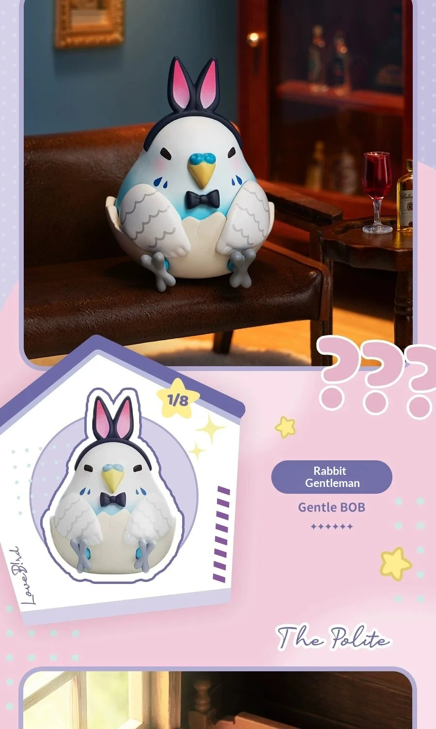 Original Neue Lovebird First Bird Or Egg Serie Blind Box Niedliche Abstrakte Mini-Figur Desktop-Ornament Sammlerstück Puppe Geschenk Spielzeug – Detail 8