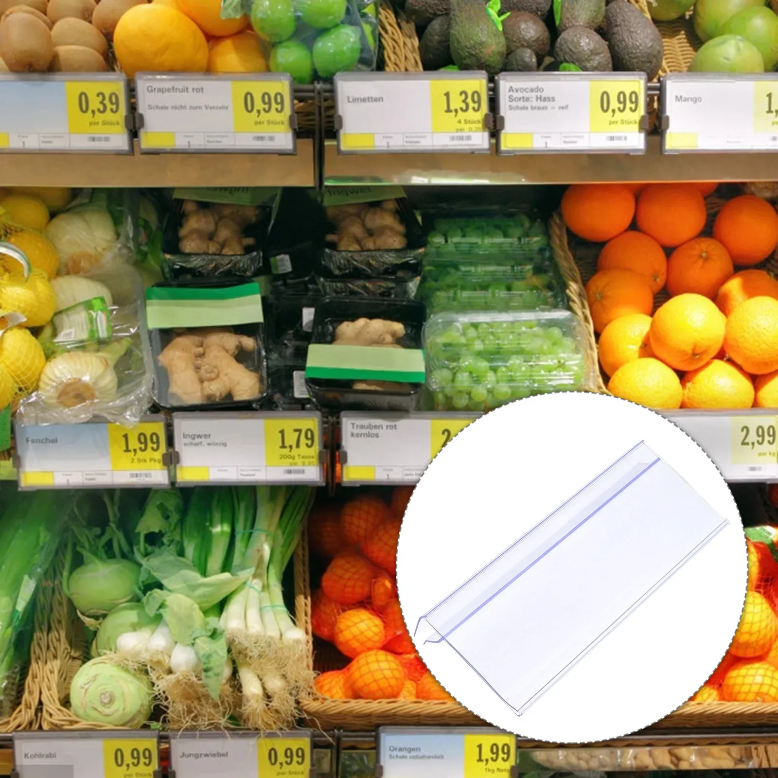 

10 шт. прозрачных держателей ценников, пластиковые прозрачные подставки для демонстрации товаров в супермаркетах, розничных магазинах, на складах, легко крепятся и снимаются