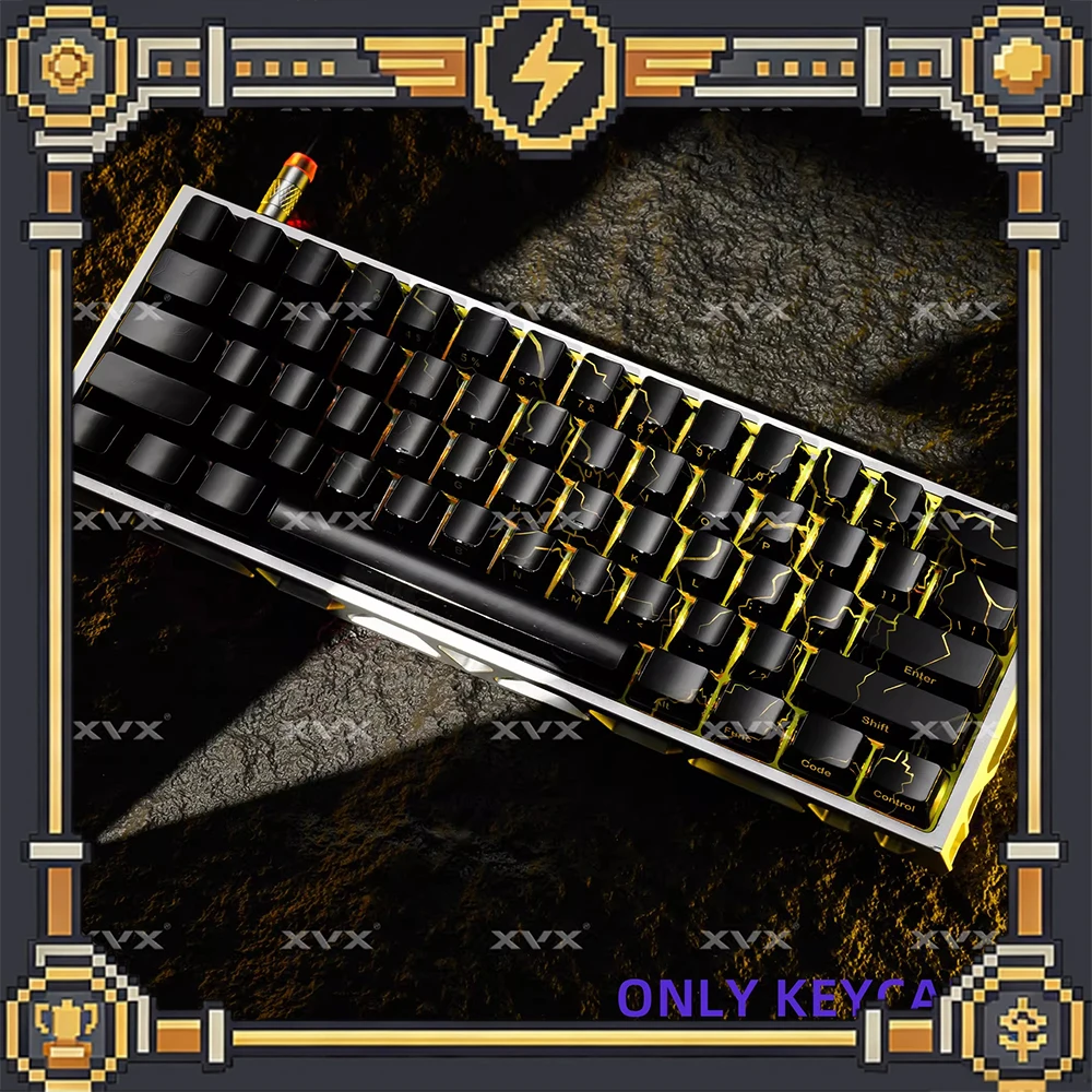 XVX Lightning Stripe 2.0 PC Keycaps Transparent Keycap OEM Height IMD Process Keyboard Keycaps Customized PC Accessories Gifts