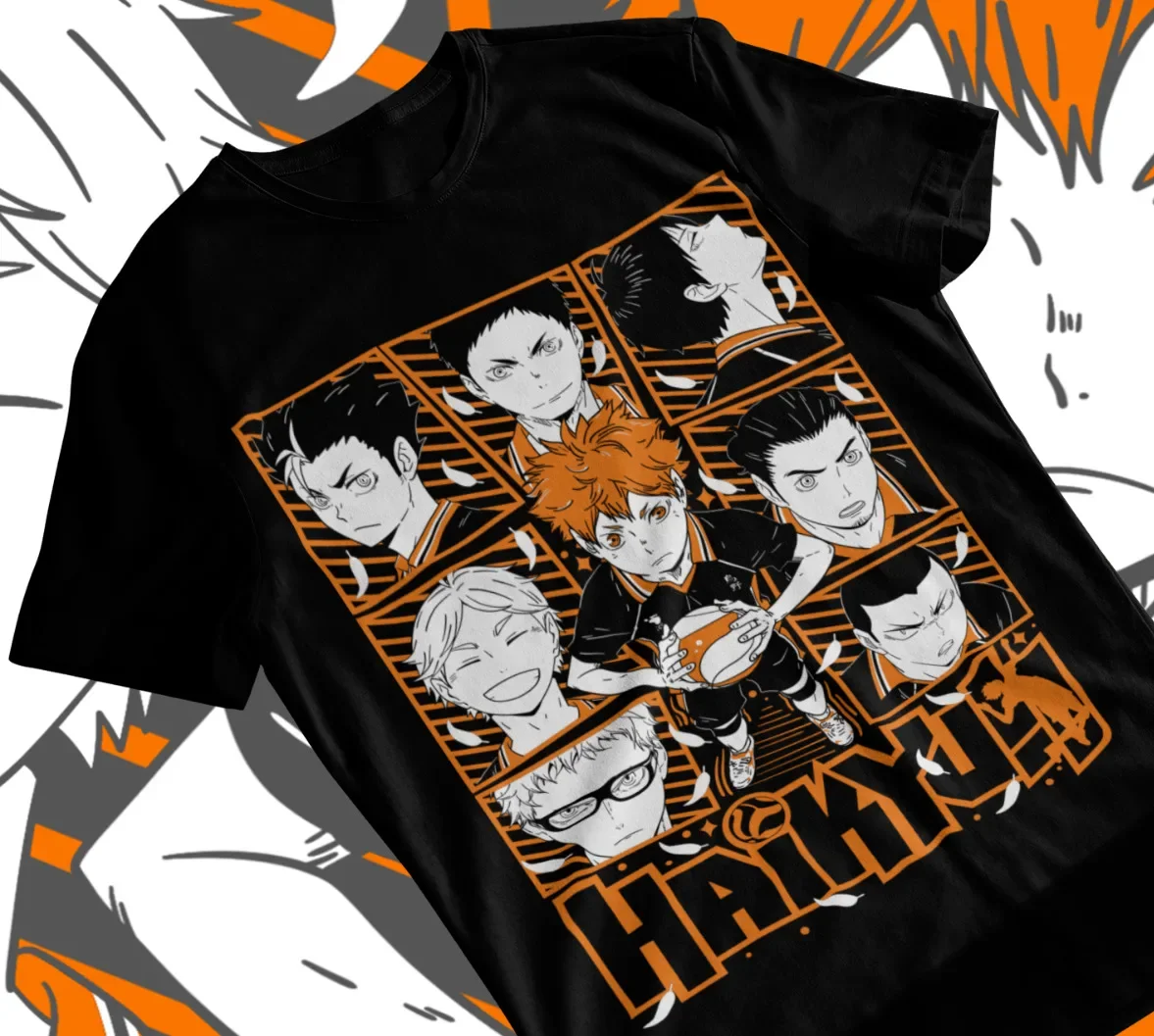 Haikyuu T-shirt Volleyball Kuroo Tetsurou Kozume Kenma Anime Shirt Soft Tee