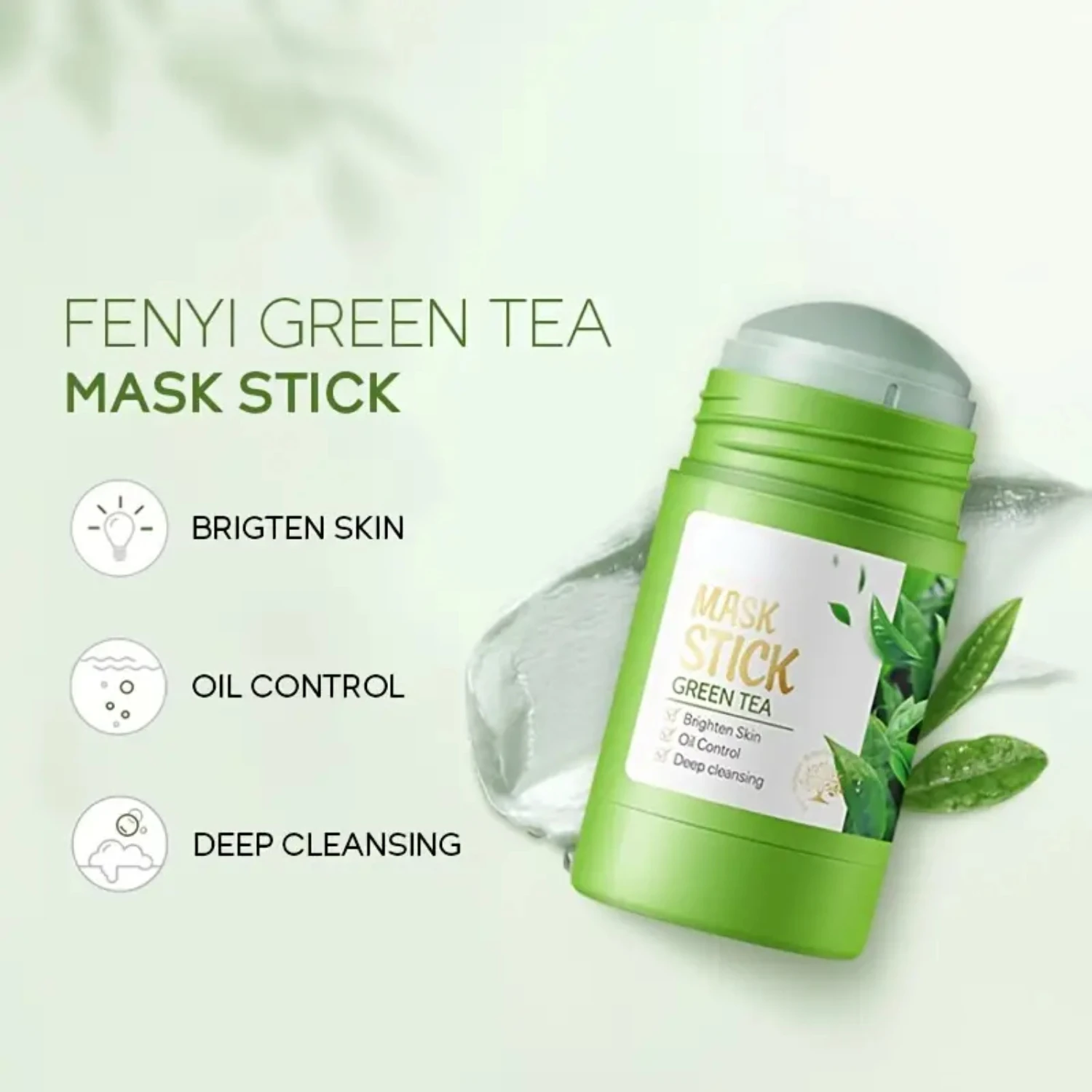 

"Experience the Natural, Refreshing, and Effective Green Tea Mud Mask for Removing Acne and Blackheads - Deep Cleansing, Skin Pu