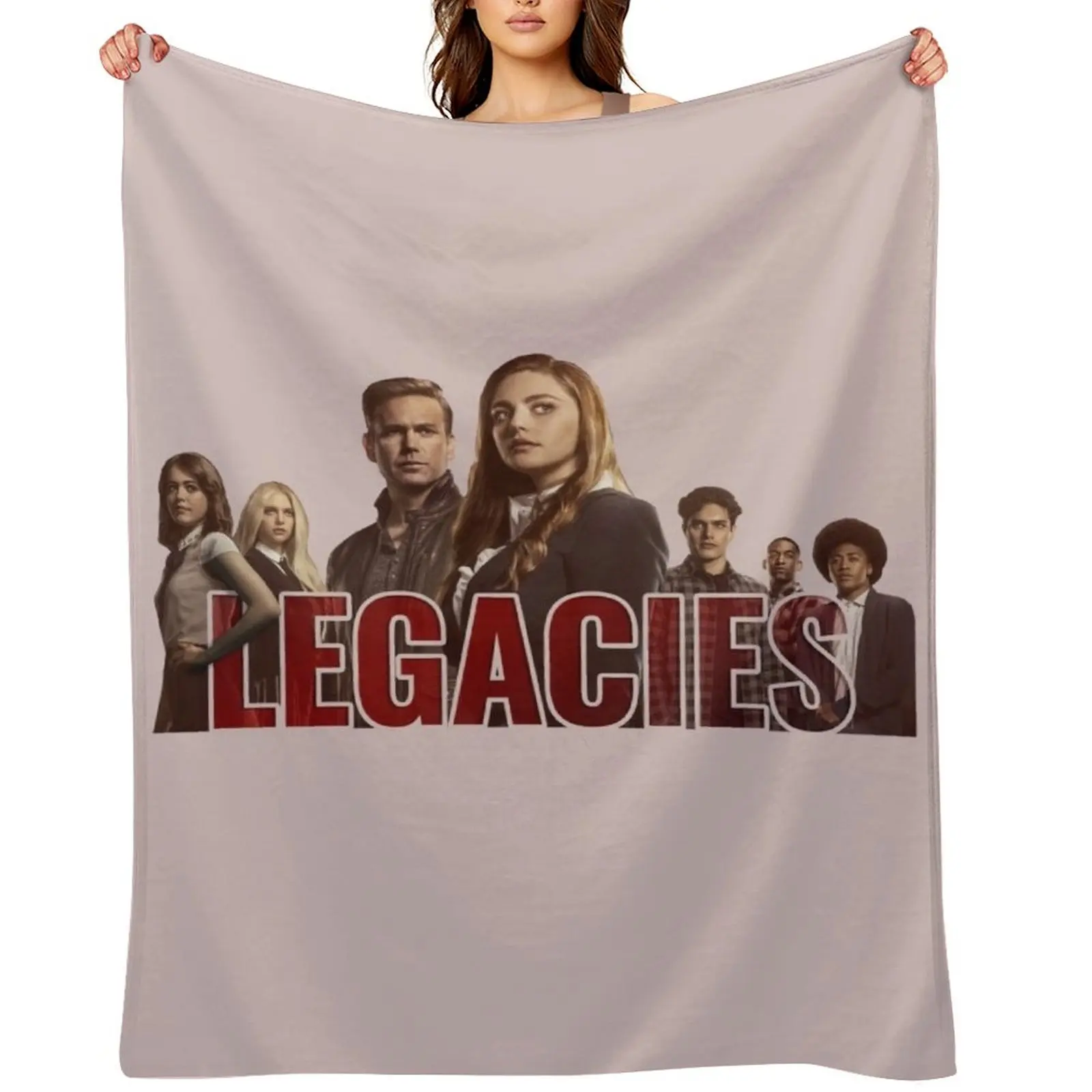 

Legacies Characters Poster Design Throw Blanket Plaid for babies manga Retros Blankets