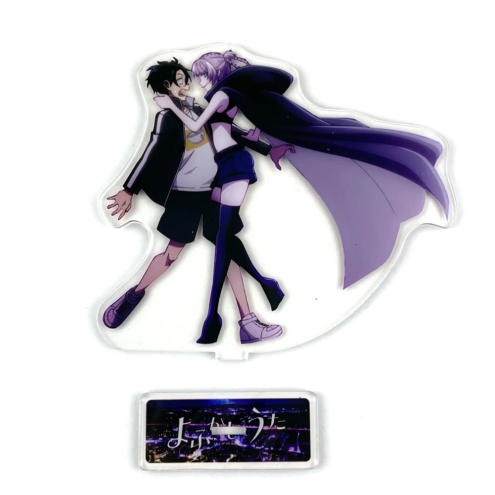 Yofukashi no Uta Nazuna Nanakusa Kou Yamori couple acrylic stand figure model plate holder cake topper anime