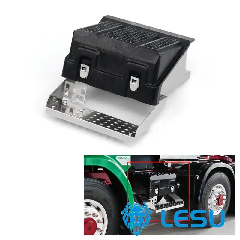 

LESU Metal Battery Box W/ Plate For 1/14 DIY RC Tractor Truck Dumper Car Outdoor Toys TH08734