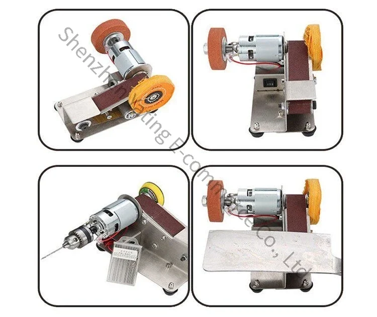 1pc 220V Electric Mini Desktop Sanding Machine Polishing Machine Edge Grinding Machine Tool Set
