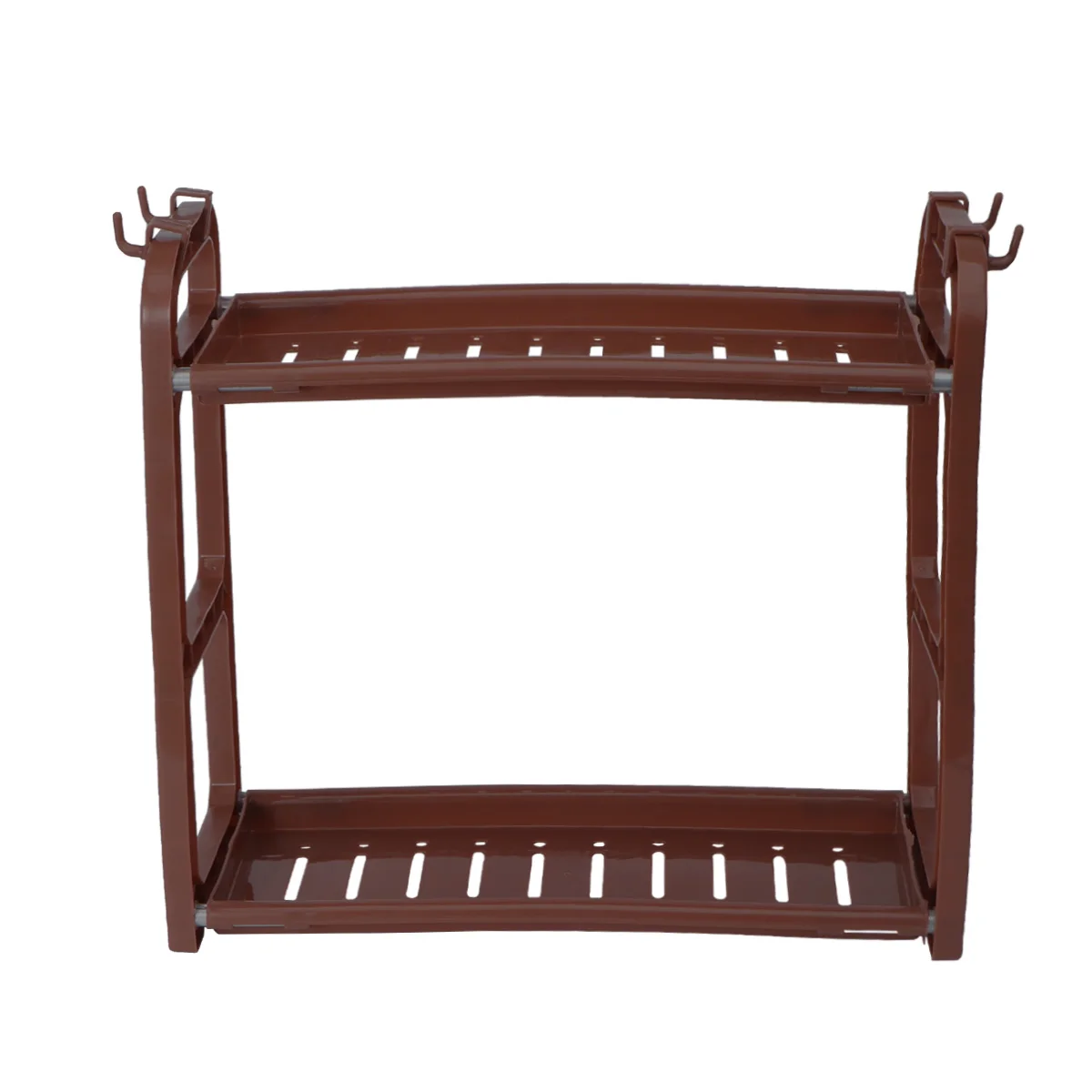 

Plastic Storage Rack Kitchen Shelf Drain Seasoning Bathroom Rack Rustproof Modern Clean Dry Organized Space Saving