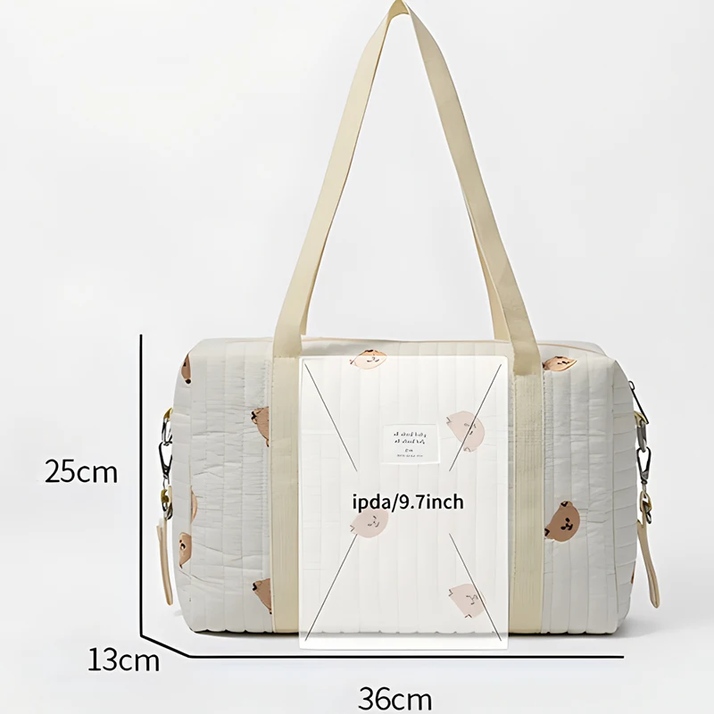 Mommy Bag Baby Nappy Bags for Newborn Diaper Organizer Pouch Babies Accessories Stroller Tote Bag Embroidery Quilted Mom Handbag