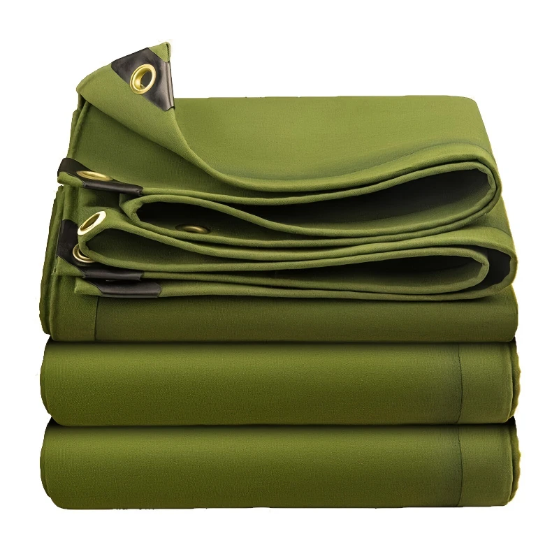 

8*12ft Canvas Tarpaulin, Sun Protection and Heat Insulation Shade Cloth, Thickened Oil Cloth, Wear-resistant