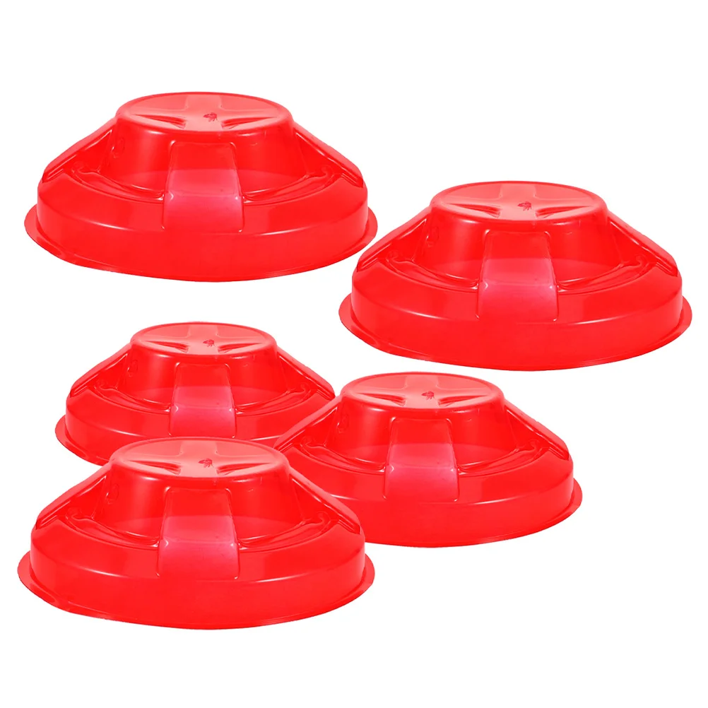 5 Pcs Protective Cover Dust Guard for Interconnected Fire Alarms Baked Plastic Safety Protectors