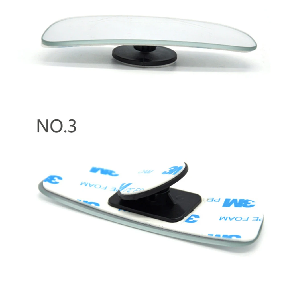 2Pcs Car Arc Wide-angle Rearview Mirror Clear Slim Blind Spot Reversing Glass Convex Rear View Mirror Parking Mirror for SUV Car