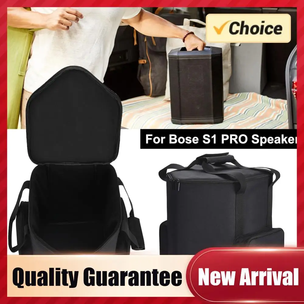 

Сумка для хранения с двойной молнией, жесткий защитный чехол, устойчивый к царапинам, вместительный чехол для переноски для аудиомикрофона Bose S1 Pro