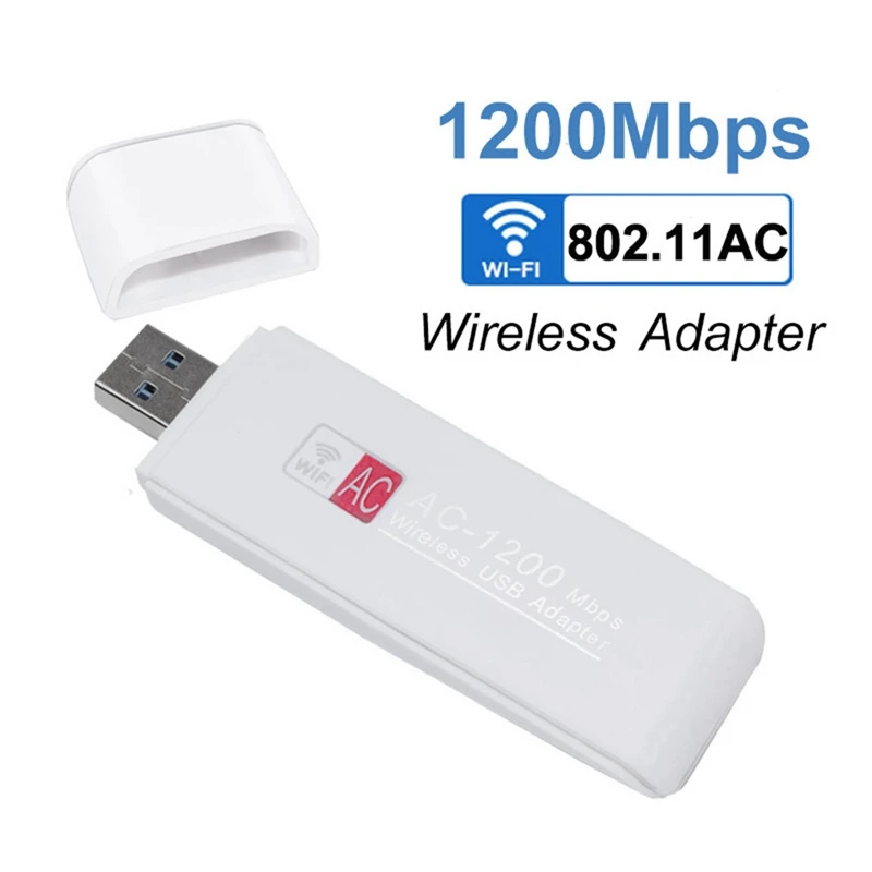 1-częściowy adapter bezprzewodowy USB 2.4G/5.8G Klucz sprzętowy bezprzewodowy Karta sieciowa MT7612UN Adapter USB Wi-Fi