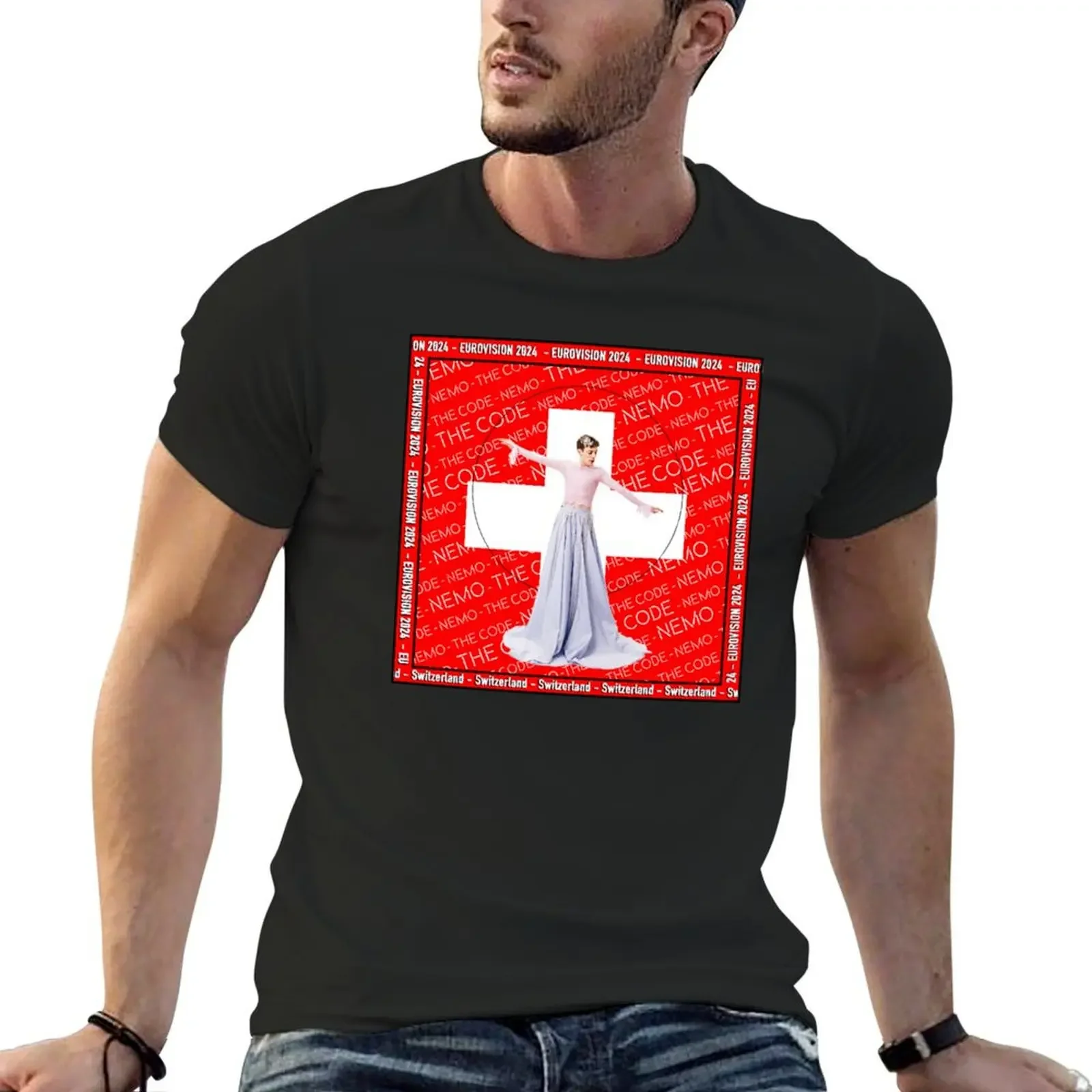 Eurovision 2024 Nemo The Code Switzerland T-Shirt graphic t shirts quick drying oversized t shirts for men