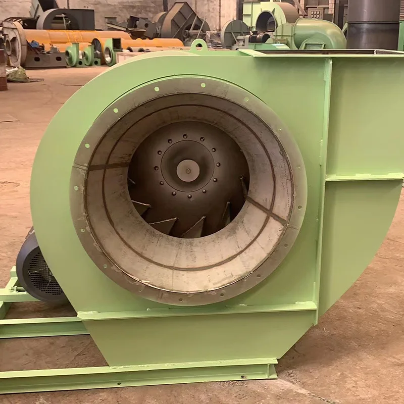 Centrifugal fan industry: environmentally friendly dust removal induced draft fan, spray-painted snail ventilator