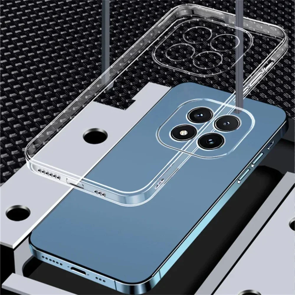 Redmi Note 10 11 Pro 9S 10S 11S、Xiaomi Redmi Note 14 13 12 Pro Plus 12S 5G用クリアソフトシリコンカバー/スマホケース