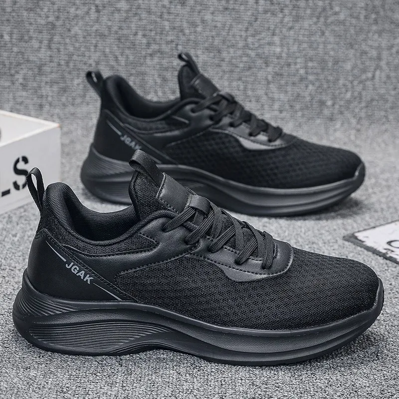 

Мужские кроссовки для бега весна-осень, ультралегкие, с амортизацией и отскоком, повседневные, для активного отдыха, большие размеры, нескользящие, для фитнеса