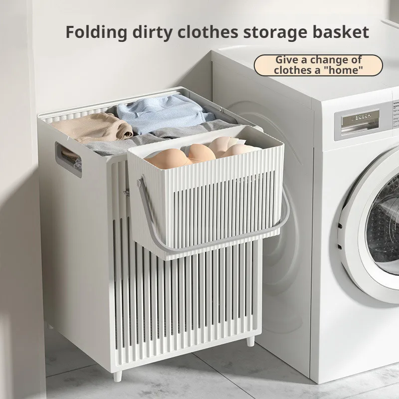 Largecapacity foldable dirty clothes basket